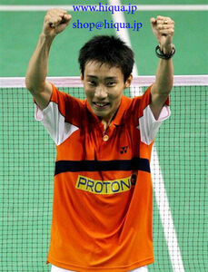 LCW ユニフォムリーチョンウァイオレンジ2007年 Indonesia BWF Open R16公式戦本人使用済み