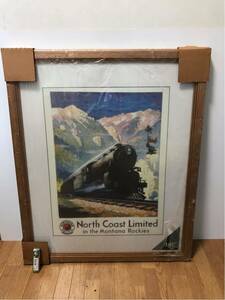 New Century Picture Corp. プリント絵 North Coast Limited in the Montana Rockies ノースコーストリミテッド ノーザンパシフィック鉄道