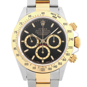 ロレックス デイトナ 16523 ブラック オールトリチウム W番 中古 メンズ 腕時計