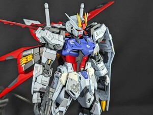 1円スタート 完成品 塗装改修済 バンダイ MG 1/100 エールストライクガンダム Ver.RM 機動戦士ガンダム SEED ガンプラ FREEDOM