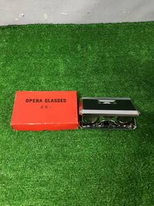 オペラグラス OPERA GLASSES 2.5× 横約11×奥約6.5×厚み約1.5cm 箱入り 19-105