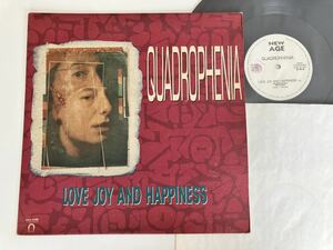 【伊Ori】QUADROPHENIA / Love Joy And Happiness(Accapella,Sax Ver,Dub,Inst)12inch NEW AGE ITALY AGE302 90年ITALO HOUSE,SAX HOUSE,