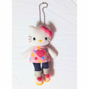 ハローキティ Hello Kitty ぬいぐるみ マスコット ボールチェーン 脚長 2004年