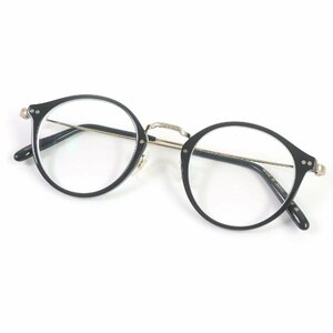 美品□OLIVER PEOPLES オリバーピープルズ OV5448T DONAIRE ボストンフレーム メガネ 眼鏡 アイウェア ブラック 46□22-145 度入 日本製