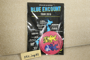 新品 BLUE ENCOUNT 2016 缶バッジ ステッカーセット ゲスト：キュウソネコカミ 神奈川 横浜 BAY JUNGLE グッズ ブルエン