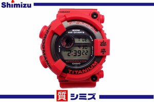 1円【CASIO】美品 稼働品 カシオ フロッグマン 2000 チタン DW-8200 クオーツ メンズ腕時計 G-SHOCK レッド/赤 ◆質屋