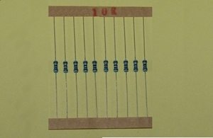 金属皮膜抵抗（ヒューズ抵抗） 10Ω 1/4W 10本セット