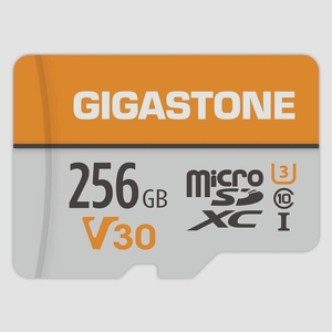 送料無料★Gigastone マイクロSDカード 256GB SDアダプタ付 U3 C10 SDXC 4K UHD