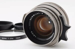 【美品】 Leica Summilux-M 35mm f/1.4 Titanium Wide Angle MF Lens ライカ 高級 広角 マニュアル レンズ Mマウント #1326