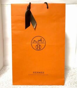 エルメス 「 HERMES 」ショッパー( 728 ) 紙袋 ショップ袋 ブランド紙袋 ショップバッグ 28×42×10cm 大きめの縦長タイプ 折らずに配送