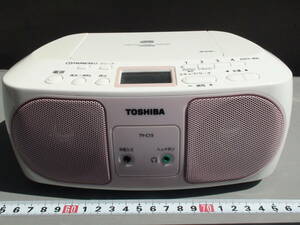 ★良好動作品・美品★東芝CDラジオ★TY-C15★ピンク色★CDをセットして試聴しましたが、音飛びなく再生できました。