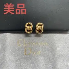 Christian Dior リボンモチーフイヤリング　小振りタイプ　超美品