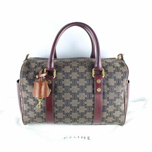 CELINE BIG MACADAM PATTERNED BOSTON BAG MADE IN ITALY/セリーヌビッグマカダム柄ボストンバッグ②