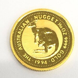 K24IG　オーストラリア　カンガルー金貨　1/10oz　1994　総重量3.1g【CDAL7100】