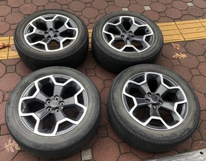 ■　スバル 純正 17インチホイール 7J OFF48 PCD100 5穴 インプレッサ レガシィ フォレスターなど ブルーアース 225/55R17 札幌 T-383 ★