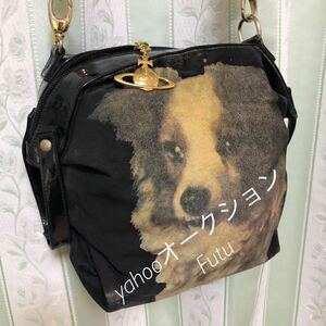 Vivienne Westwood コリー柄　バッグ　ヴィヴィアンウエストウッド　ビンテージ　犬　32年前　激レア　コルセットにも使われたアノ柄！