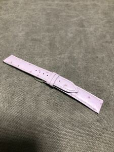 Bambi 時計ベルト 革ベルト レザーベルト　紫色オーストリッチ　18mm 未使用品