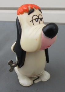 ☆当時物☆昭和レトロ MGM.inc ドルーピー ゼンマイ式トコトコ人形 動作OK 犬 ソフビ Droopy Dog アメリカアニメ