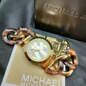 MICHAEL KORS マイケルコース ツイスト べっ甲 バングルウォッチ