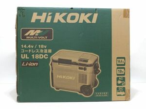 n4100 【未開封】HiKOKI ハイコーキ 18V コードレス冷温庫 UL18DC サンドベージュ [098-240516]