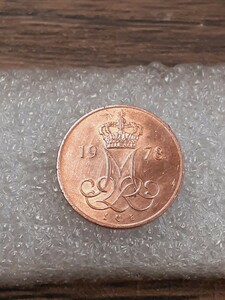 アンティークミニコイン デンマーク 1978年 5オーレ硬貨 DM785O060207 
