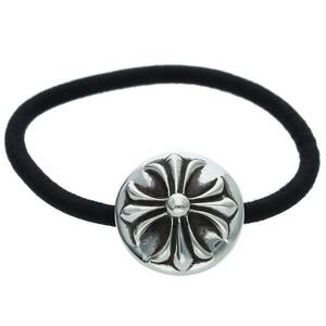 クロムハーツ Chrome Hearts HAIRBAND/クロスボールボタンヘアゴム シルバーコンチョ 中古 SS07