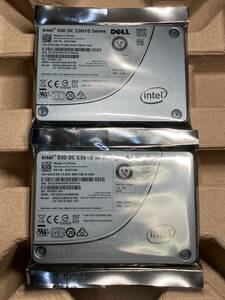 二枚セット Intel DC S3610 1.6TB HET MLC NAND SSD SATA 2.5 inch 企業向け 高耐久 1TB以上 1600GB