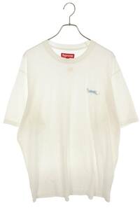 シュプリーム SUPREME 24SS Washed Tag S/S Top Tee サイズ:XL ウォッシュド加工ロゴ刺繍Tシャツ 中古 OM10