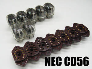 ★☆（管NX007） 国産ニキシー管 NEC CD56 7個セット/ Nixie Tubes NEC CD56 7pcs☆★