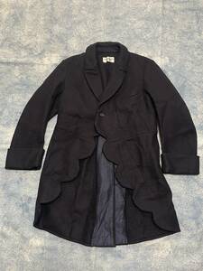 90s AD1995 ビンテージ robe de chambre ローブドシャンブル ウール縮絨 テーラードジャケット 燕尾服 COMME des GARCONS コムデギャルソン