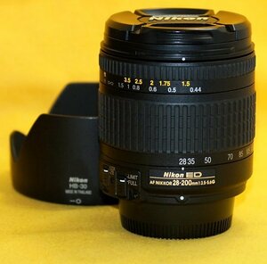 ★一発即決★ニコン純正★AF ED 28-200mm F3.5-5.6G IF★おまけ付★小型軽量★7枚羽根枚数の円形絞り★Df・D610・D600・D700等に★ブラック