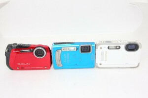【カメラ3点まとめ売り】OLYMPUS TG-320 / TG-630・CASIO EX-G1 #0093-924