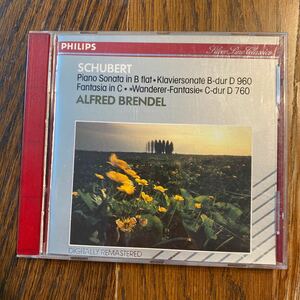 中古CD シューベルト ピアノ ソナタ 第21番「さすらい人幻想曲」 アルフレッド ブレンデル SCHUBERT PIANO SONATA IN B FLAT, D960 PHILIPS