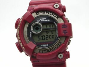 1000円スタート 腕時計 CASIO カシオ G-SHOCK ジーショック フロッグマン 1294 DW-8201 クオーツ QZ レッド デジタル メンズ 2 △W60015