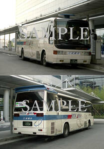 Ｆ【バス写真】Ｌ版２枚　三河観光　エアロバス
