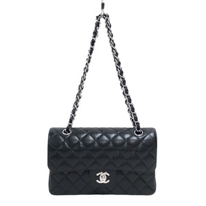 シャネル CHANEL マトラッセ23 A01113 28番台 ブラック シルバー金具 キャビアスキン ショルダーバッグ レディース 中古