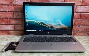 1円～ ●HP PROBOOK 650 G5 / Core i7 8565U (1.80GHz) / メモリ 8GB / NVMe SSD 256GB / DVD / 15.6型 フルHD / Windows10 Pro 64bit