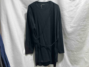 S’YTE Yohji Yamamoto 40/2 JERSEY CROSS BRAIDED T-SHIRT 長袖Tシャツ サイト ヨウジヤマモト ブラック 3