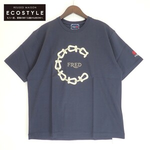 FRED フレッド ×クロット ネイビー ホースシューデザイン Tシャツ ネイビー M トップス コットン メンズ 中古