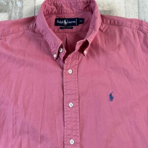 1円 Polo Ralph Lauren ポロラルフローレン オックスフォード ボタンダウンシャツ ピンク サイズXL