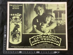 メキシコ版オリジナルロビーカード carnaval del terror ファンハウス/惨劇の館 The Funhouse 1981 エリザベス・ベリッジ ホラー映画