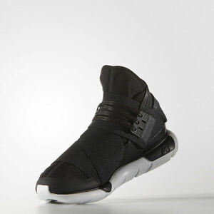 Y-3 QASA HIGH "CORE BLACK" AQ5499 美品 25cm US7 ADIDAS Yohji Yamamoto スニーカー 黒 