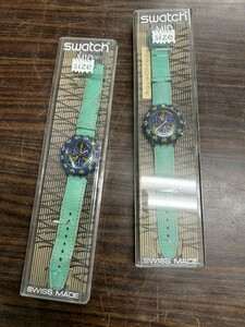 FJ0621 swatch スウォッチ 腕時計 AQUA CHRONO 2本セット 防水 MID サイズ 絶版 ヴィンテージ ペア