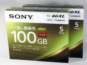 ■ SONY　BDXL 3層 100GB　5枚パック　2個セット (5BNE3VEPS2)