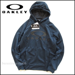 メンズ M◆未使用 OAKLEY オークリー 吸汗速乾 スウェット パーカー フーディー 紺 ネイビーブルー Enhance Technical Fleece Hoody.QD 7.0