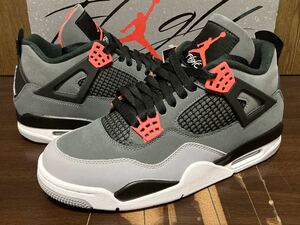 21年製 AIR JORDAN 4 RETRO ナイキ エアジョーダン AJ4【DH6927-061】DARK GREY INFRARED 23 ダーク グレー インフラレッド 灰×赤 US8.5