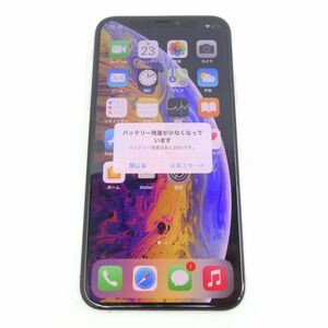 111 SIMロック解除済 iPhoneXS 64GB シルバー MTAX2J/A　※中古/難有/利用〇(元docomo)