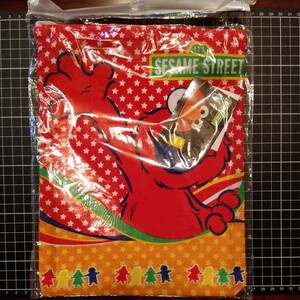 セサミストリート エルモ キャラクター巾着 布袋 未開封 1枚300円スタート 5個数
