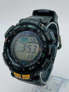 【7774】　★1円スタート　稼働品　CASIO/カシオ/PRO TREK/プロトレック/PRG-240/デジタル/10BAR/タフソーラー/メンズ腕時計