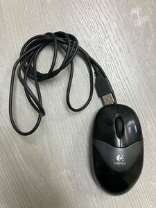 送料無料 Logicool M-UAE96 光学式 USB マウス 黒 logi ケーブル 長 約 1.8 m 画像参照 ブラック ロジクール 180 cm 弱 NC NR